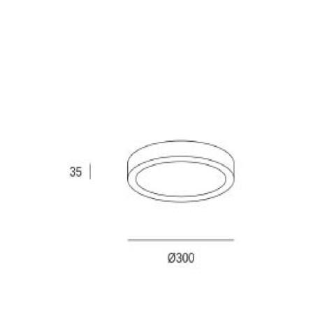 Downlight de superficie Easy Round Surface blanco Forlight