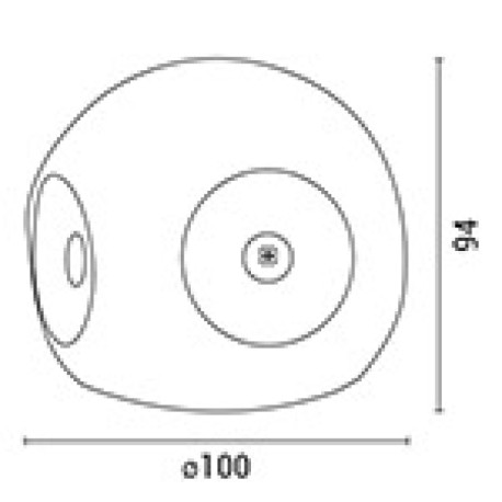 Aplique de pared led blanco redondo 8w 640 lm 3000k IP65 blanco Aimur