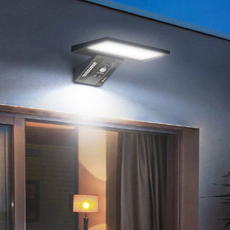 Aplique solar LED Ganda sensor movimiento/crepuscular  GSC