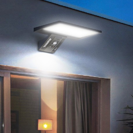 Aplique solar LED Ganda sensor movimiento/crepuscular  GSC