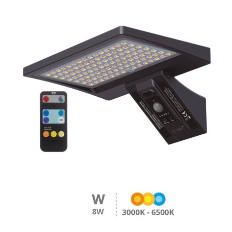 Aplique solar LED Ganda sensor movimiento/crepuscular  GSC