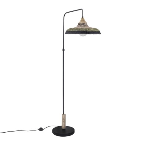 Lámpara de pie Korg madera clara/negro E27 15w Forlight