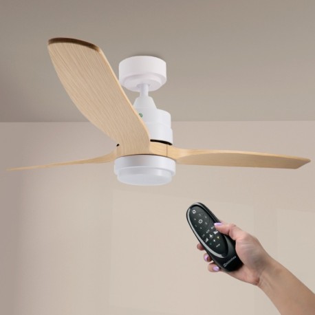 Ventilador de techo Sara blanco/madera Mimotec