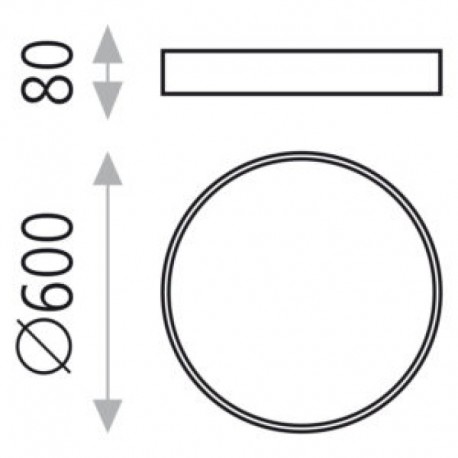 Plafón de techo Minsk 60cm de ACB  Iluminación