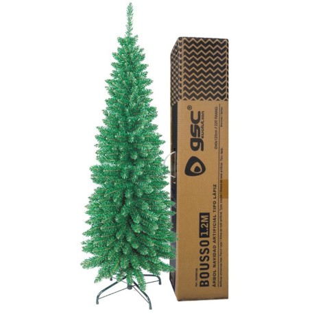 Árbol de navidad artificial tipo lápiz Bousso 1,2M 220 ramas GSC