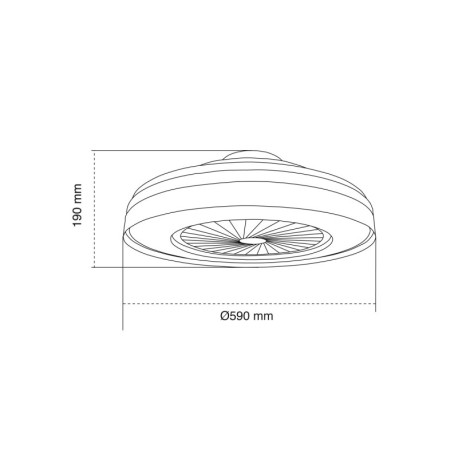 Ventilador de techo Tune 40w CCT CristalRecord