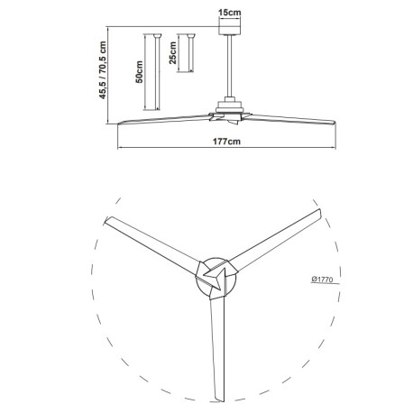 Ventilador de techo Brisa Mantra