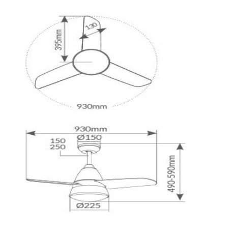 Ventilador de techo Kidau GSC