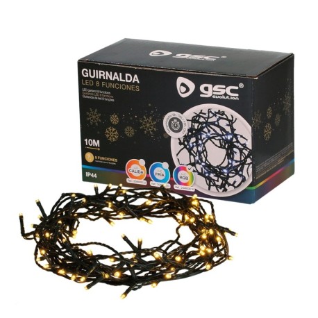 Guirnalda LED 10m 8 funciones GSC