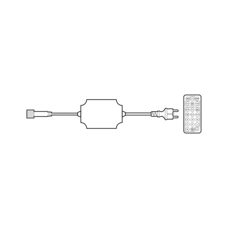 Controlador RGBWW con mando Prilux