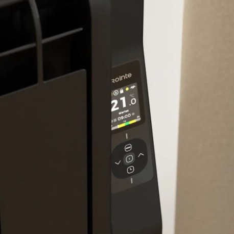 Radiador eléctrico wifi bajo consumo Kyros Short negro 1500w Rointe