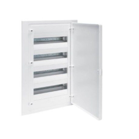 Caja empotrable Golf VF412PEB 4filas 48M puerta opaca blanca Hager