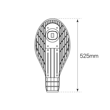 Luminaria Vial Blade gris antracita 30w I-TEC