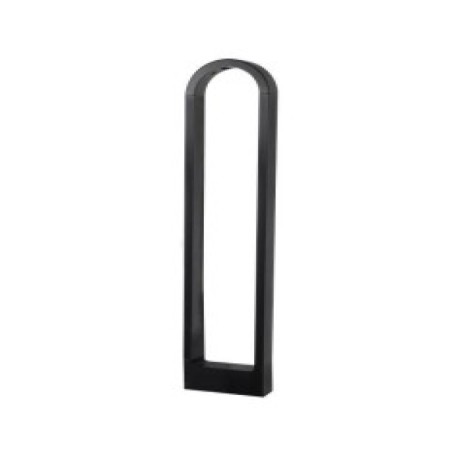 Columna LED oval aluminio negro 7w o 12w  3000k Aimur