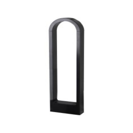 Columna LED oval aluminio negro 7w o 12w  3000k Aimur