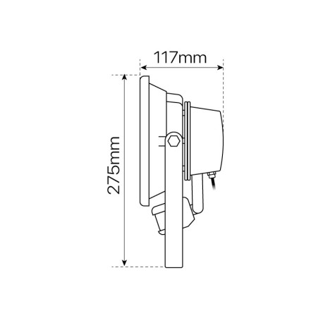 Proyector LED Exterior 30w gris IP65 I-TEC