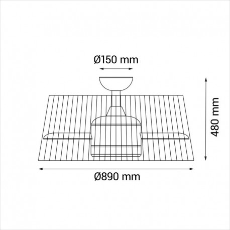 Ventilador de techo Terra Sulion