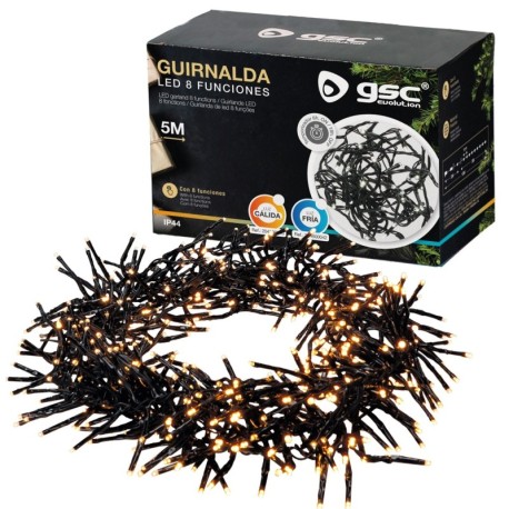 Guirnalda LED 5m 500 leds 8 funciones GSC