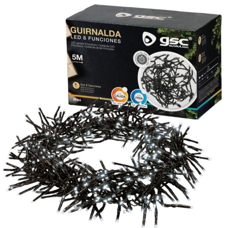 Guirnalda LED 5m 500 leds 8 funciones GSC