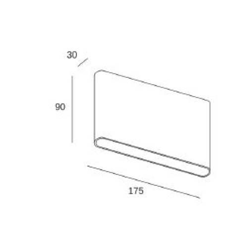 Aplique de exterior Slim 10.3w 3000k Forlight