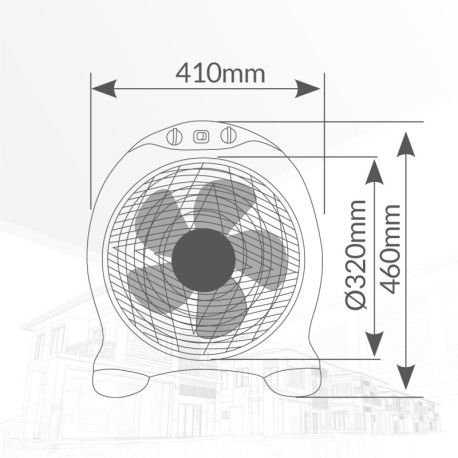 Ventilador de suelo Box Fan GSC