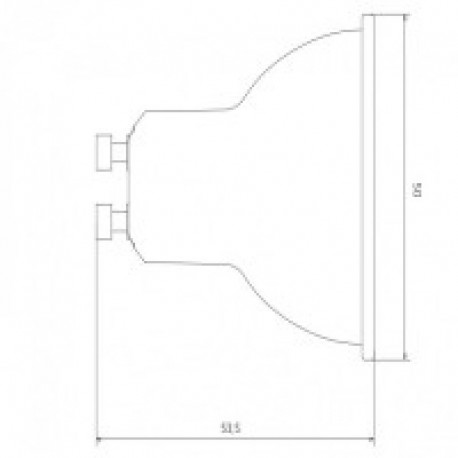 Bombilla Litio GU10 LN5W 60º  Threeline