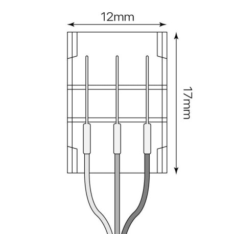 Conector doble dualcolor 3 pin+ cable I-TEC