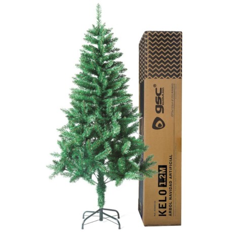 Árbol de navidad artificial Kelo 1,2M verde GSC