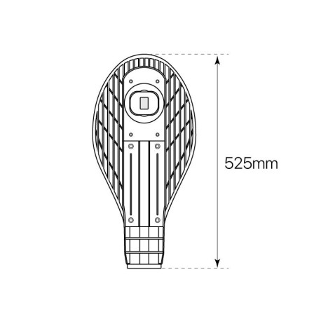 Luminaria Vial Blade gris antracita 50w I-TEC