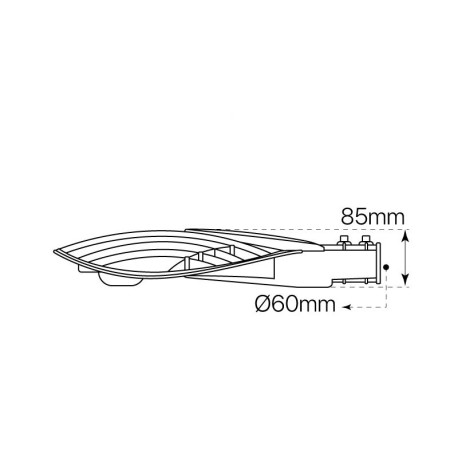 Luminaria Vial Blade gris antracita 50w I-TEC
