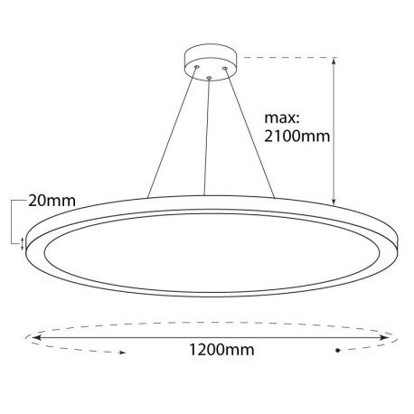 Lámpara de techo Planet 100w I-TEC