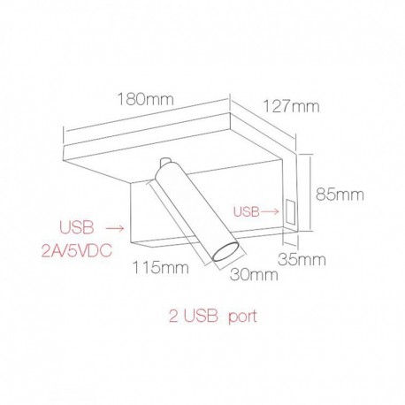 Aplique Beam 5w Beneito Faure