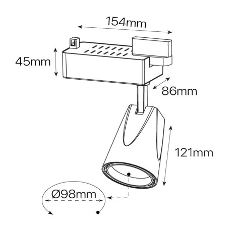 Foco proyector LED Track.08 I-TEC
