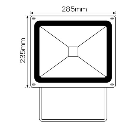Proyector LED Exterior 50w gris IP65 I-TEC