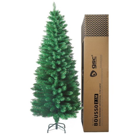 Árbol de navidad artificial tipo lápiz Bousso 2,1M 750 ramas GSC