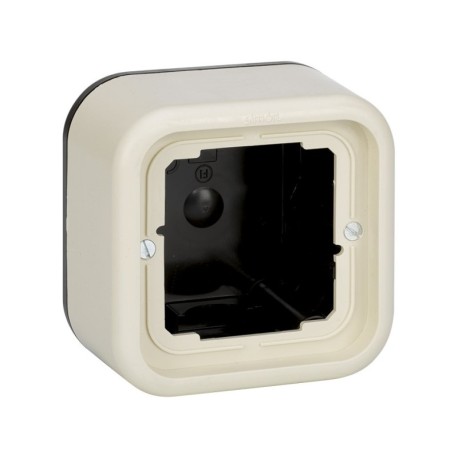 Caja de superficie alta 1 elemento marfil Simon 31