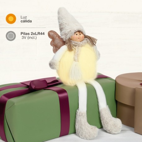 Ángel LED con piernas colgantes Haniel 48cm GSC