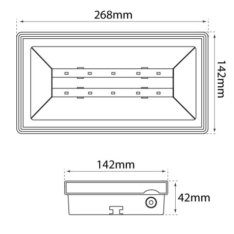 Emergencia LED Visel 5w Permanente I-TEC