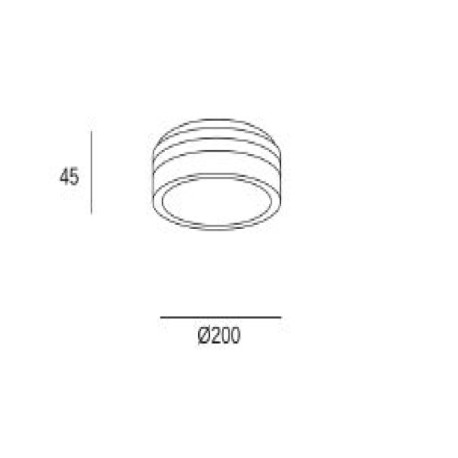 Plafón de techo Scal Blanco 3000-4000-6000k Forlight