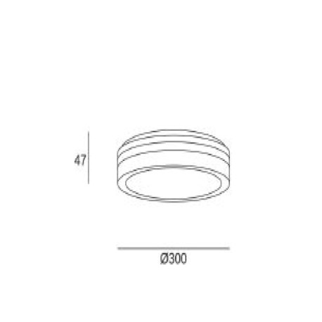 Plafón de techo Scal Blanco 3000-4000-6000k Forlight