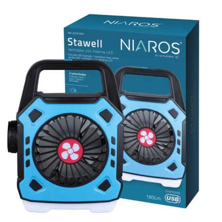 Ventilador de camping Stawell con linterna LED GSC