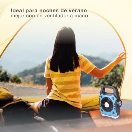 Ventilador de camping Stawell con linterna LED GSC