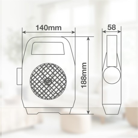 Ventilador de camping Stawell con linterna LED GSC
