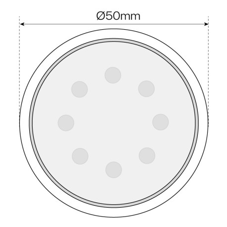 Bombilla LED GU10 7w dimmable 120º I-TEC