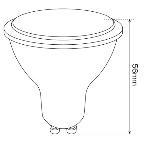 Bombilla LED GU10 7w dimmable 120º I-TEC