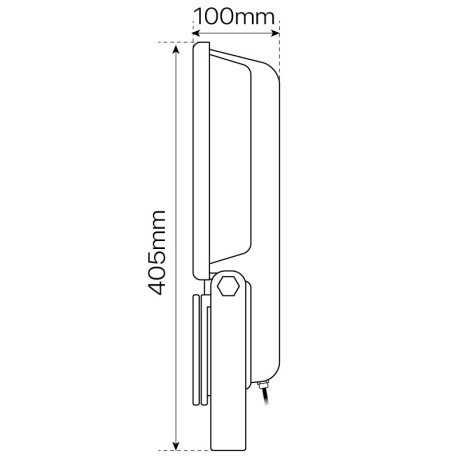 Proyector LED Exterior 100w gris IP65 I-TEC