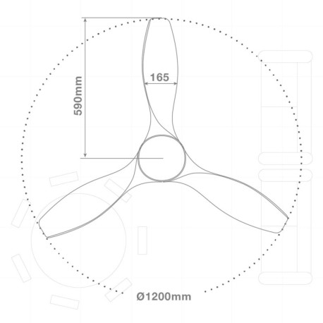 Ventilador de techo Luma GSC