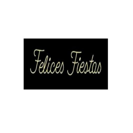 Letrero Felices Fiestas Vaelza