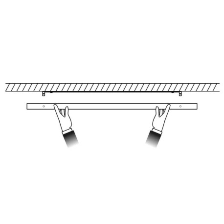 Plafón Led Slim de superficie 30x120cm 56w I-TEC