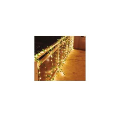 Guirnalda Miro LED 20 mt 200 led cálido c/ verde Vaelza